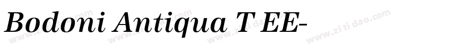Bodoni Antiqua T EE字体转换
